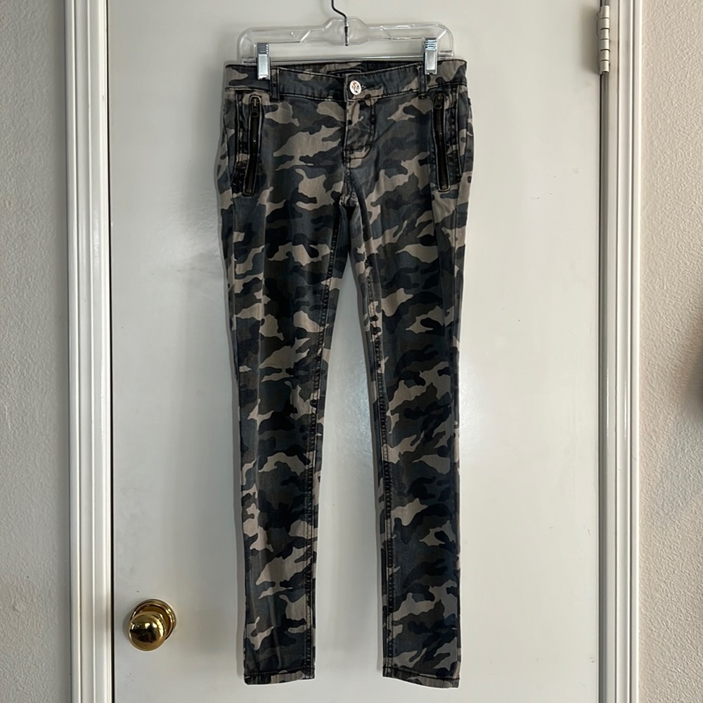 STS Blue camouflage skinny jeans